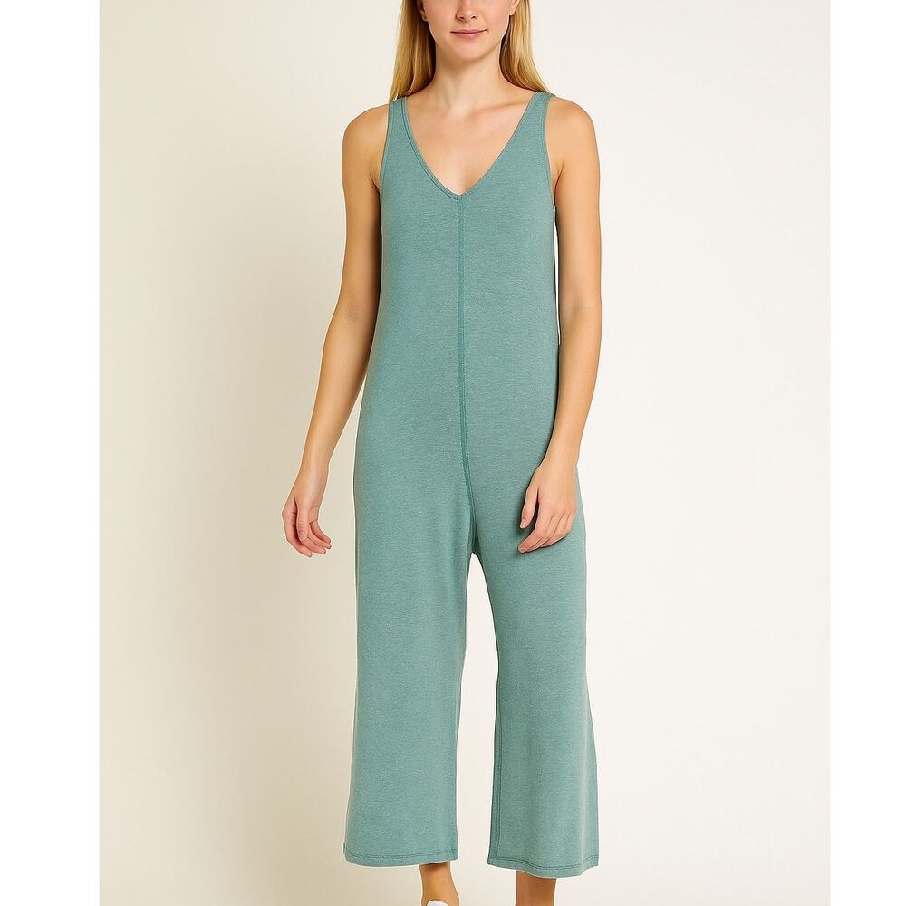 2/$15 Rae Mode Wide Leg Jumpsuit Light Teal Sleeveless Size S